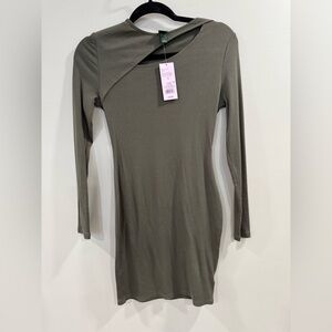 Target Olive Long Sleeve Dress